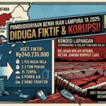 Program Pembudidayaan Benih Ikan Di Dinas Perikanan Lampung Utara TA 2025 Di Duga Fiktif.