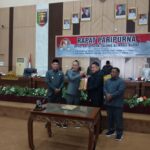 Ketua DPRD Tubaba Busroni Sh ,Bupati Tubaba Novriwan jaya SP bahas Raperda Angaran dan pendapatan daerah . IMG-20261007-WA0015
